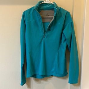 Women’s blue fleece quarter zip